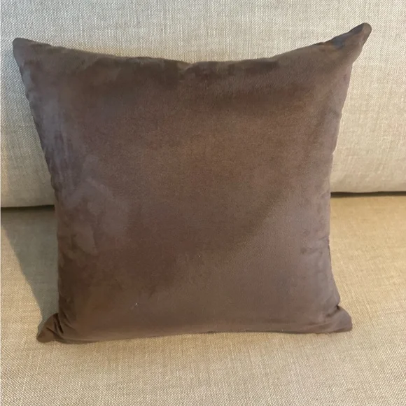 1 Equestrian Horse Throw Pillow - Brown & Cream - Picture 4 of 6